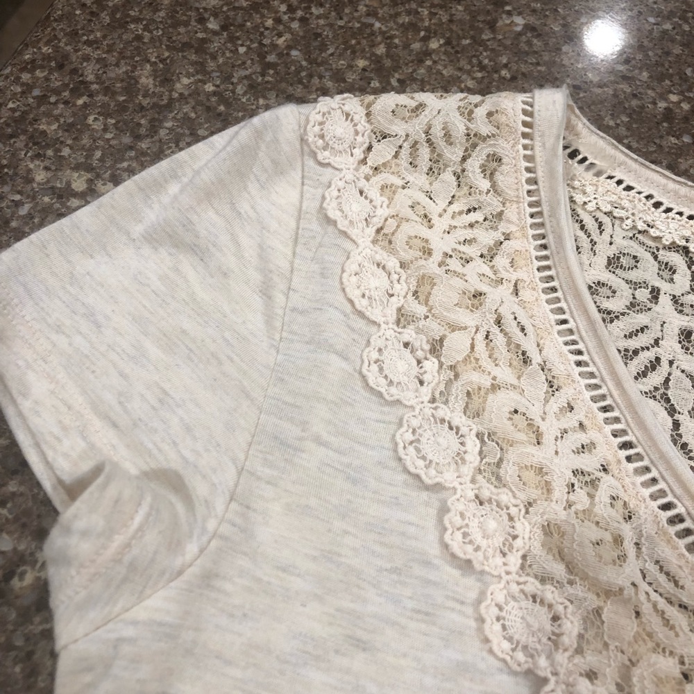 American Rag Lace Trim Top Size Small - Picture 4 of 12